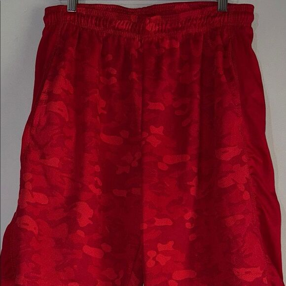 Red Camo Athletic Shorts by Zone Pro - Picture 2 of 6